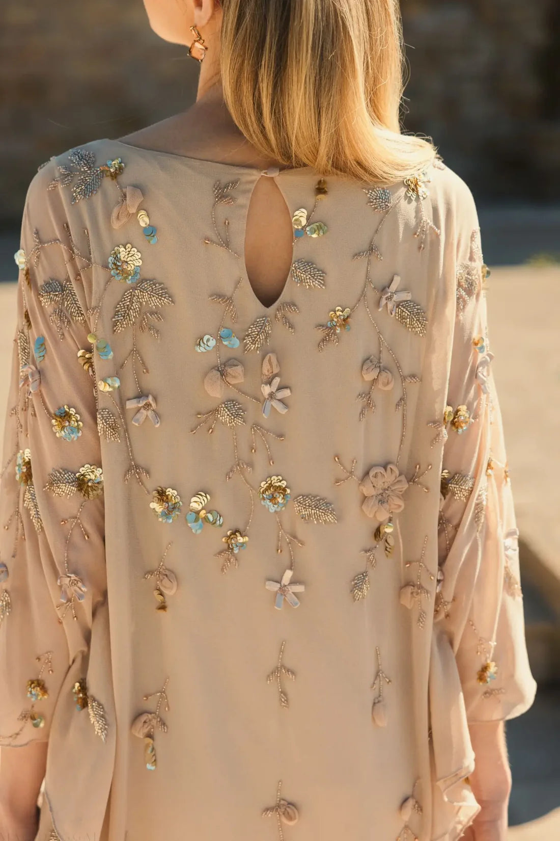 Embellished Trapeze Dress