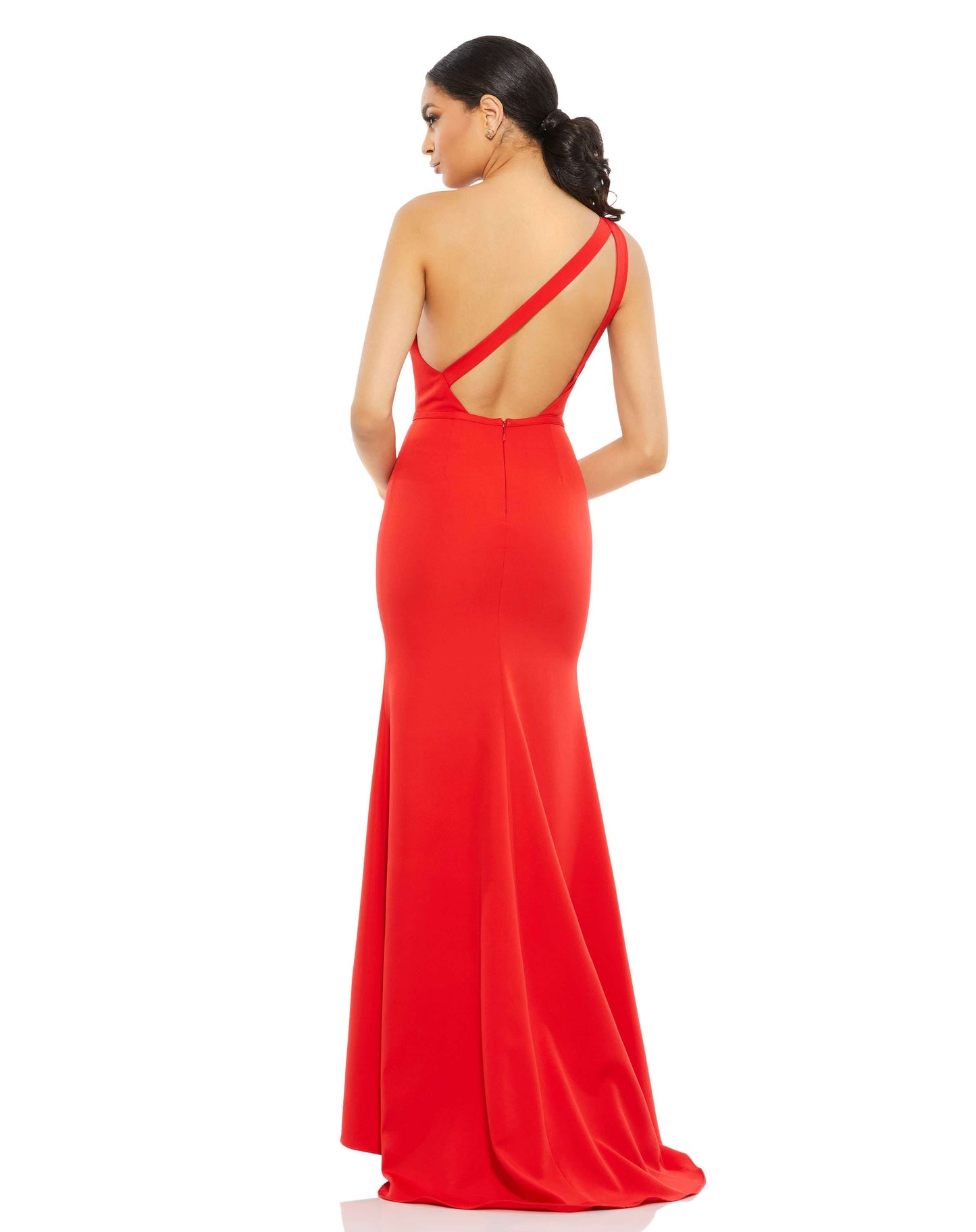 Mac Duggal Style#26266, One Shoulder Jersey Mermaid Gown, Fit and Flare,Floor Length,One Shoulder,Open Back, $495.00