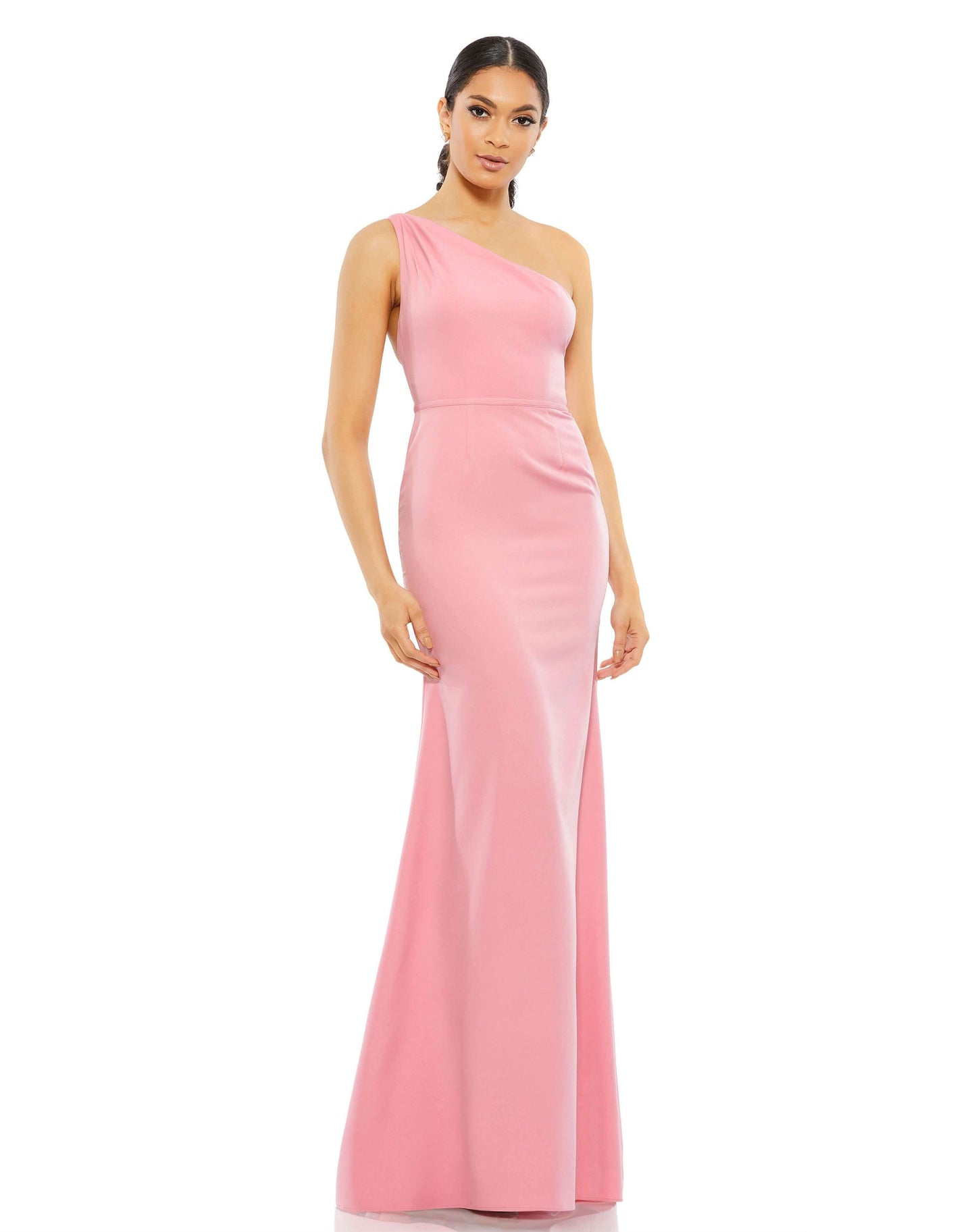 Mac Duggal Style#26266, One Shoulder Jersey Mermaid Gown, Fit and Flare,Floor Length,One Shoulder,Open Back, $495.00