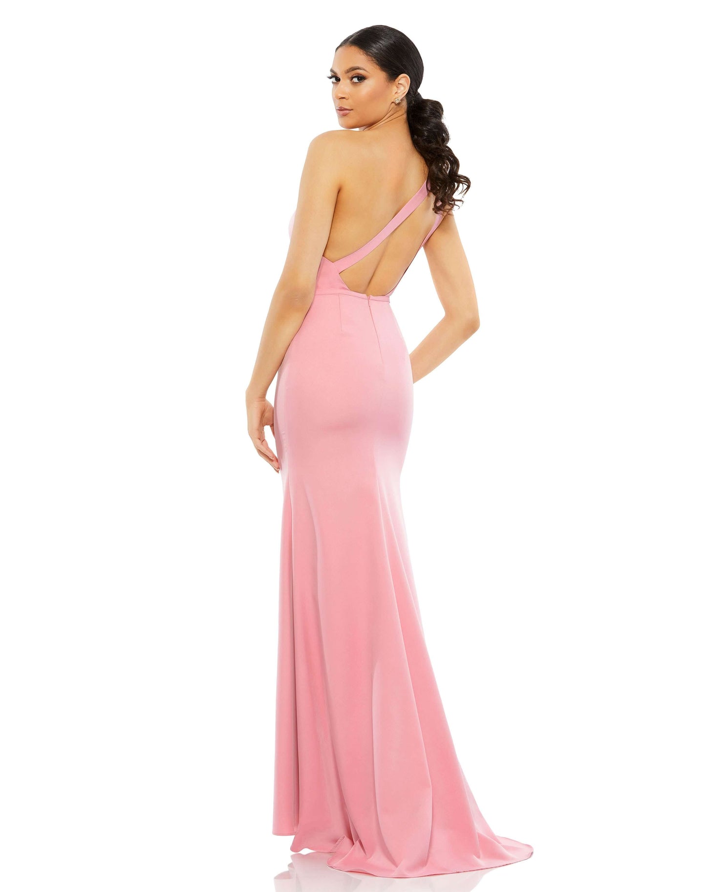 Mac Duggal Style#26266, One Shoulder Jersey Mermaid Gown, Fit and Flare,Floor Length,One Shoulder,Open Back, $495.00