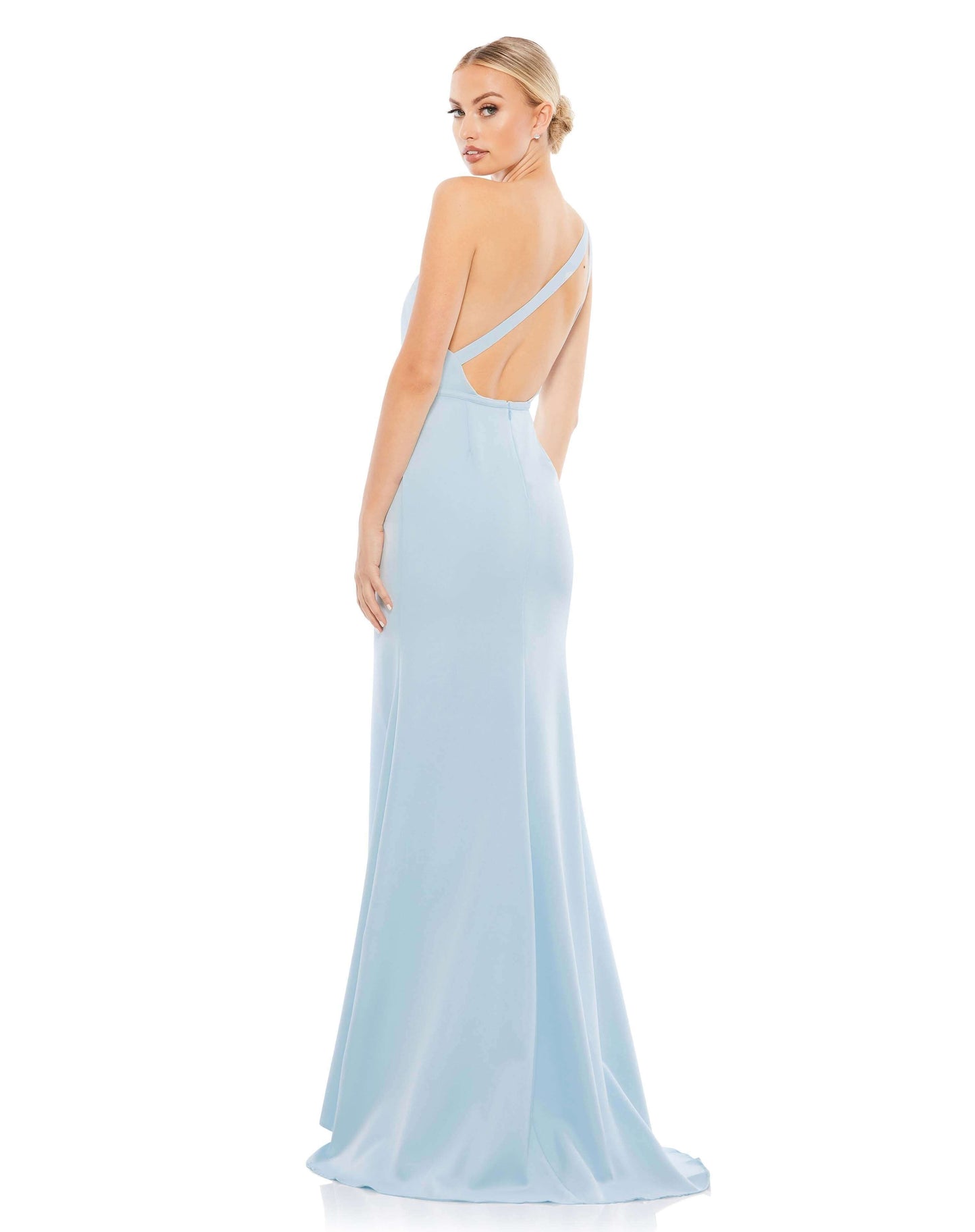 Mac Duggal Style#26266, One Shoulder Jersey Mermaid Gown, Fit and Flare,Floor Length,One Shoulder,Open Back, $495.00