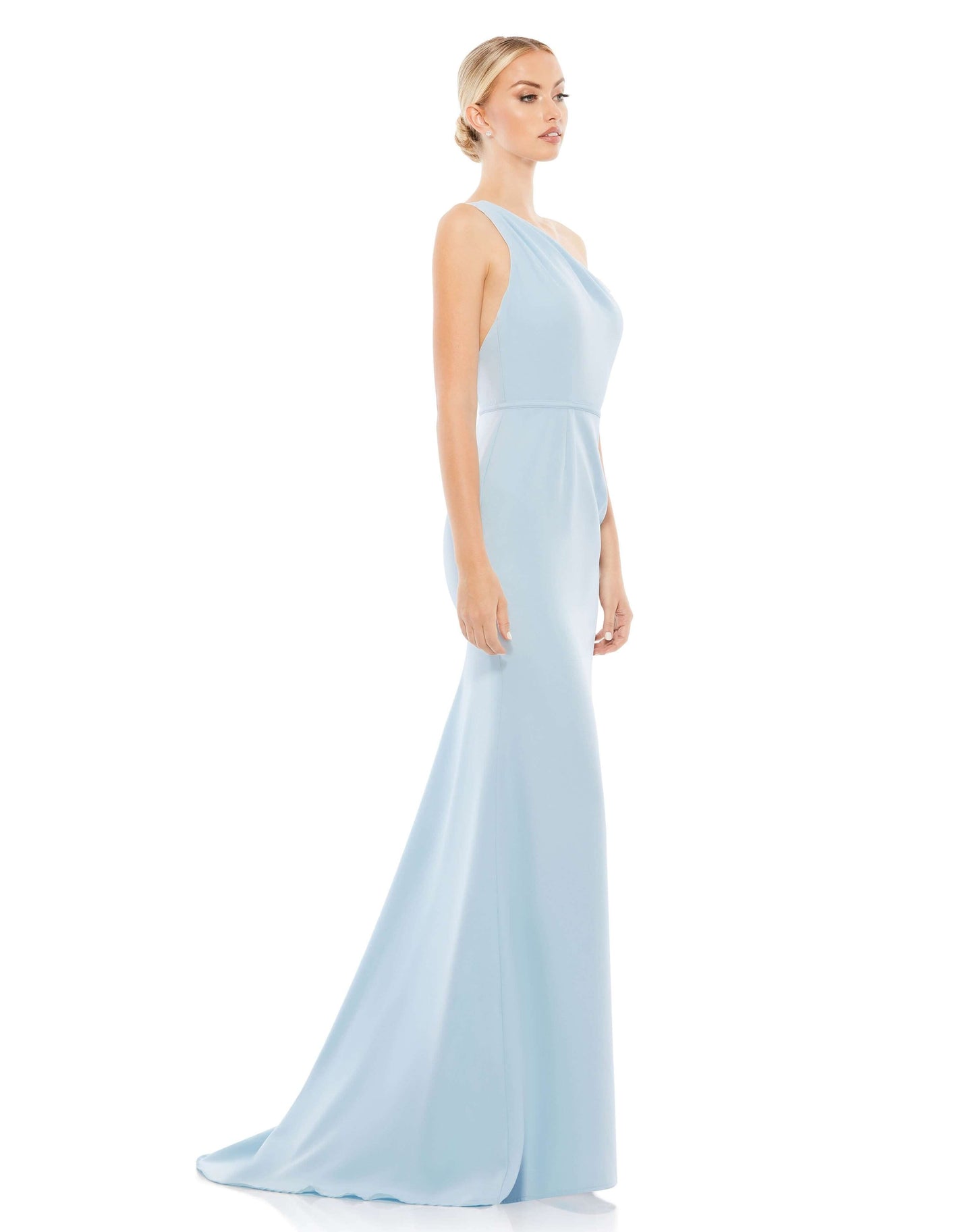 Mac Duggal Style#26266, One Shoulder Jersey Mermaid Gown, Fit and Flare,Floor Length,One Shoulder,Open Back, $495.00