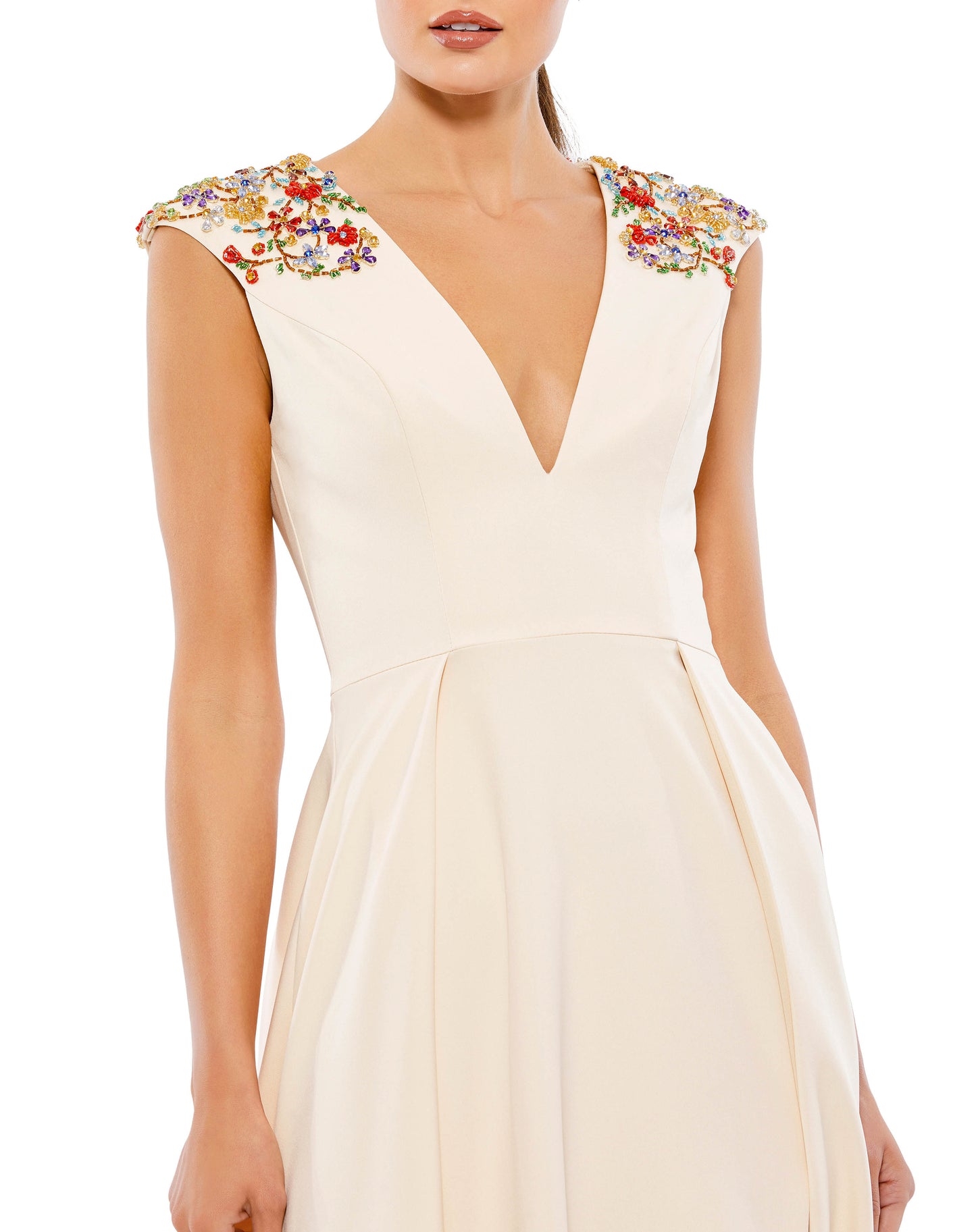 Mac Duggal Style#26540, Floral Accented Evening Gown, , $760.00