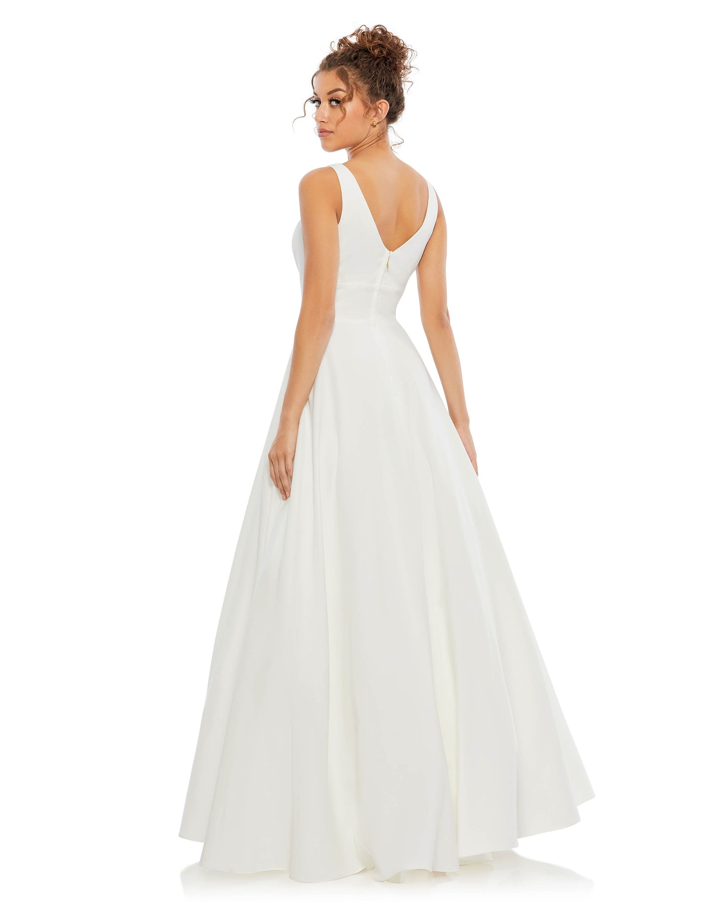 Classic Sleeveless A-Line Ballgown