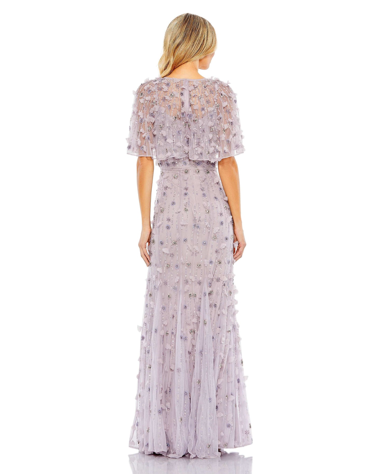 Mac Duggal Style#93653, Embellished Illusion Cape Sleeve Trumpet Gown, Cape Sleeves,Floor Length,Newest Arrivals, $925.00