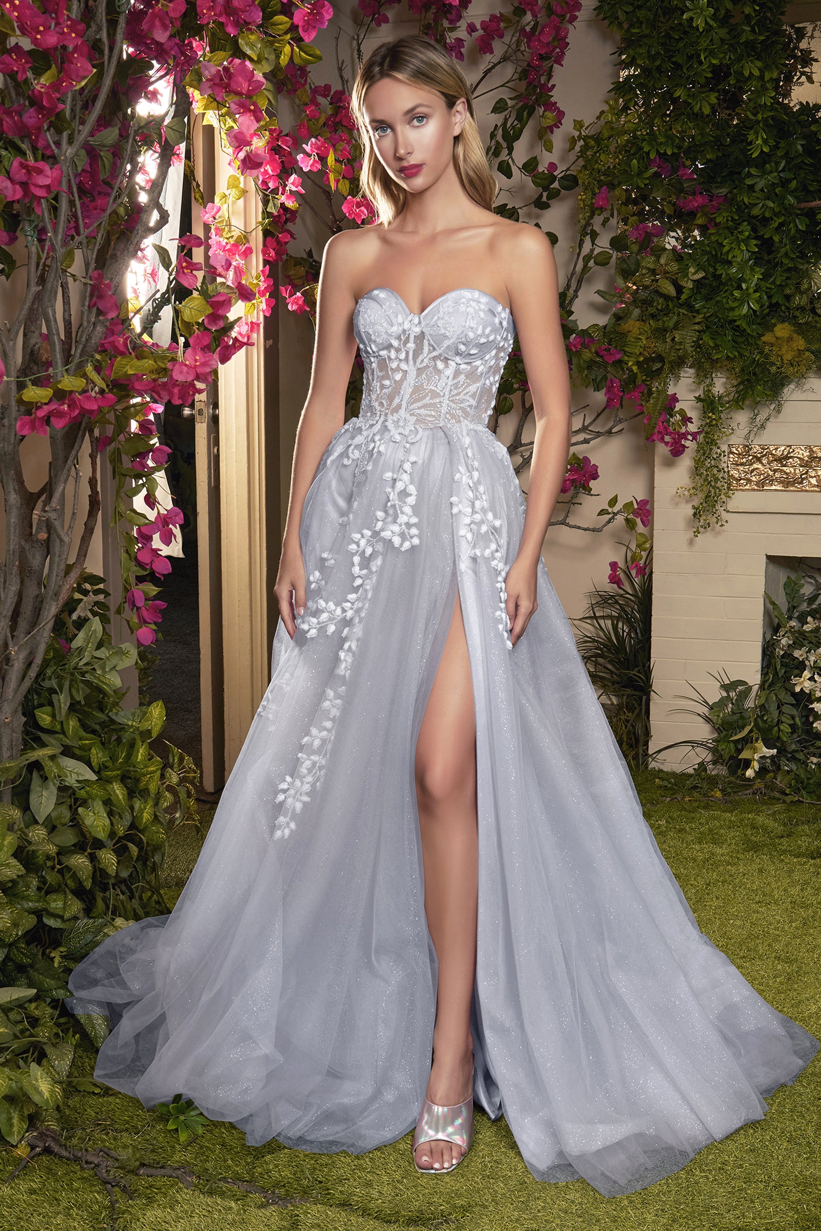 Liliana Embellished Corset Gown – Elegant Threads