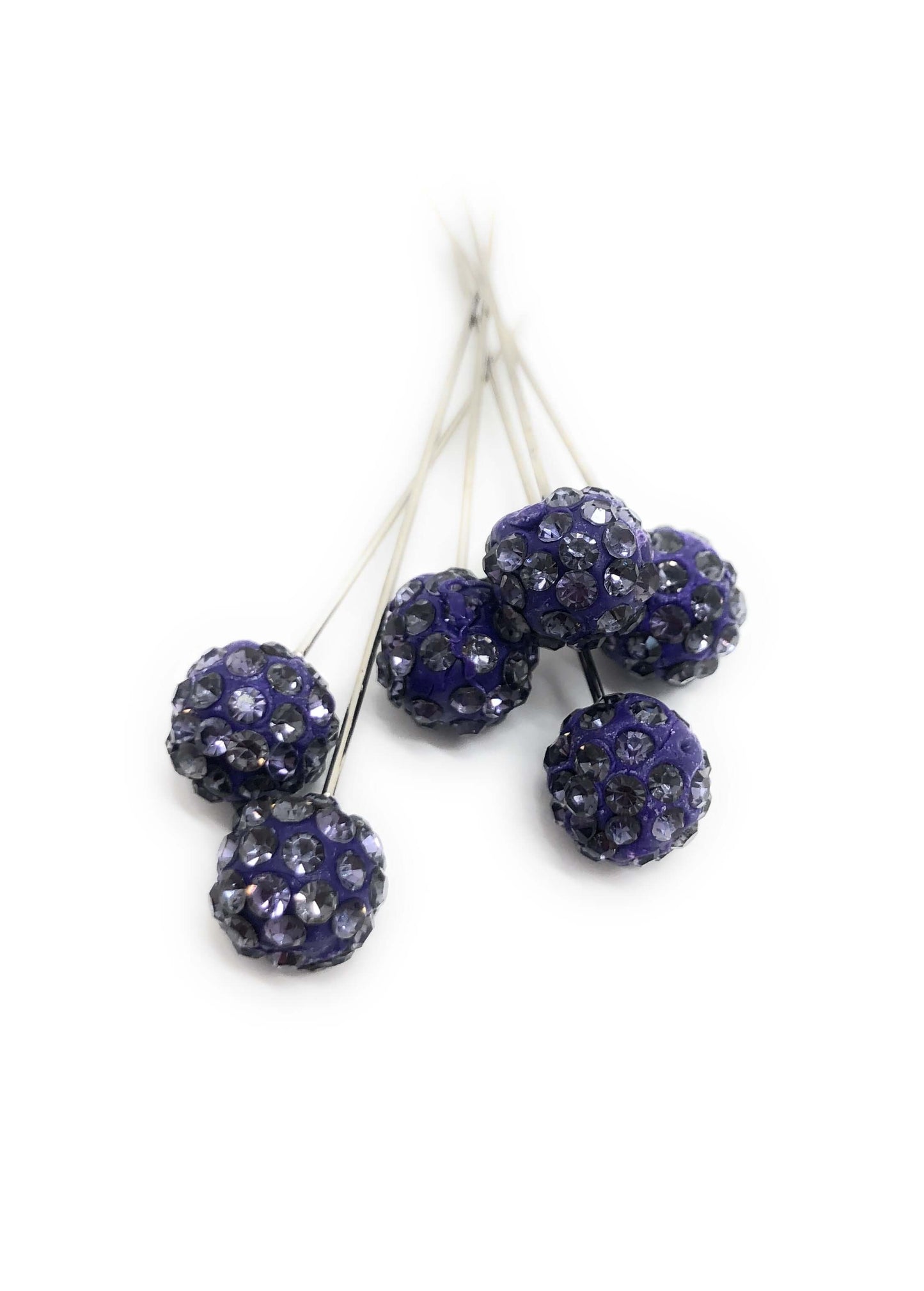 Elegant Threads Style#, Long Crystal Ball Brooch Pin - 2 Pcs Set, Hijab Pins,Pins, $4.95