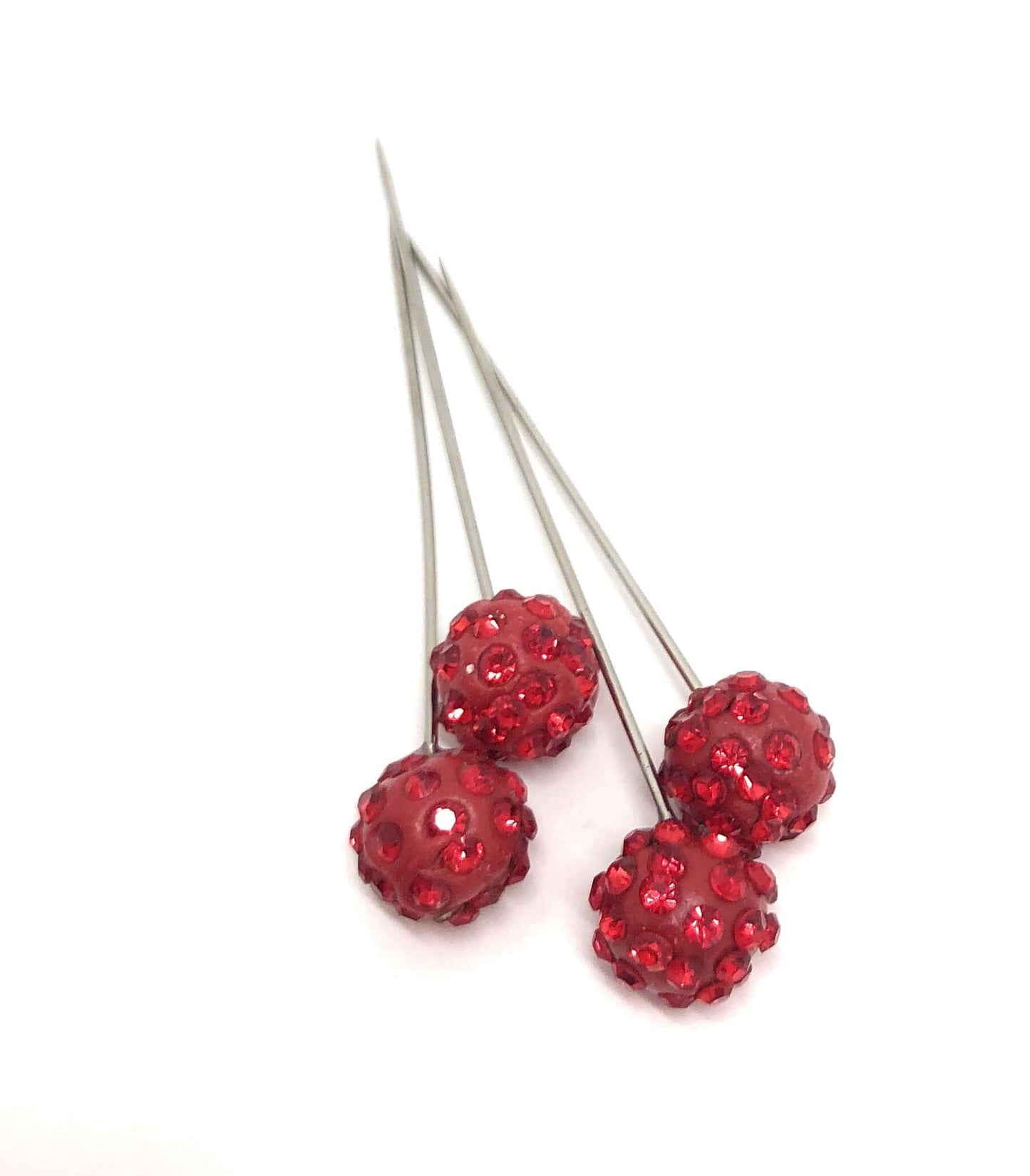 Elegant Threads Style#, Long Crystal Ball Brooch Pin - 2 Pcs Set, Hijab Pins,Pins, $4.95