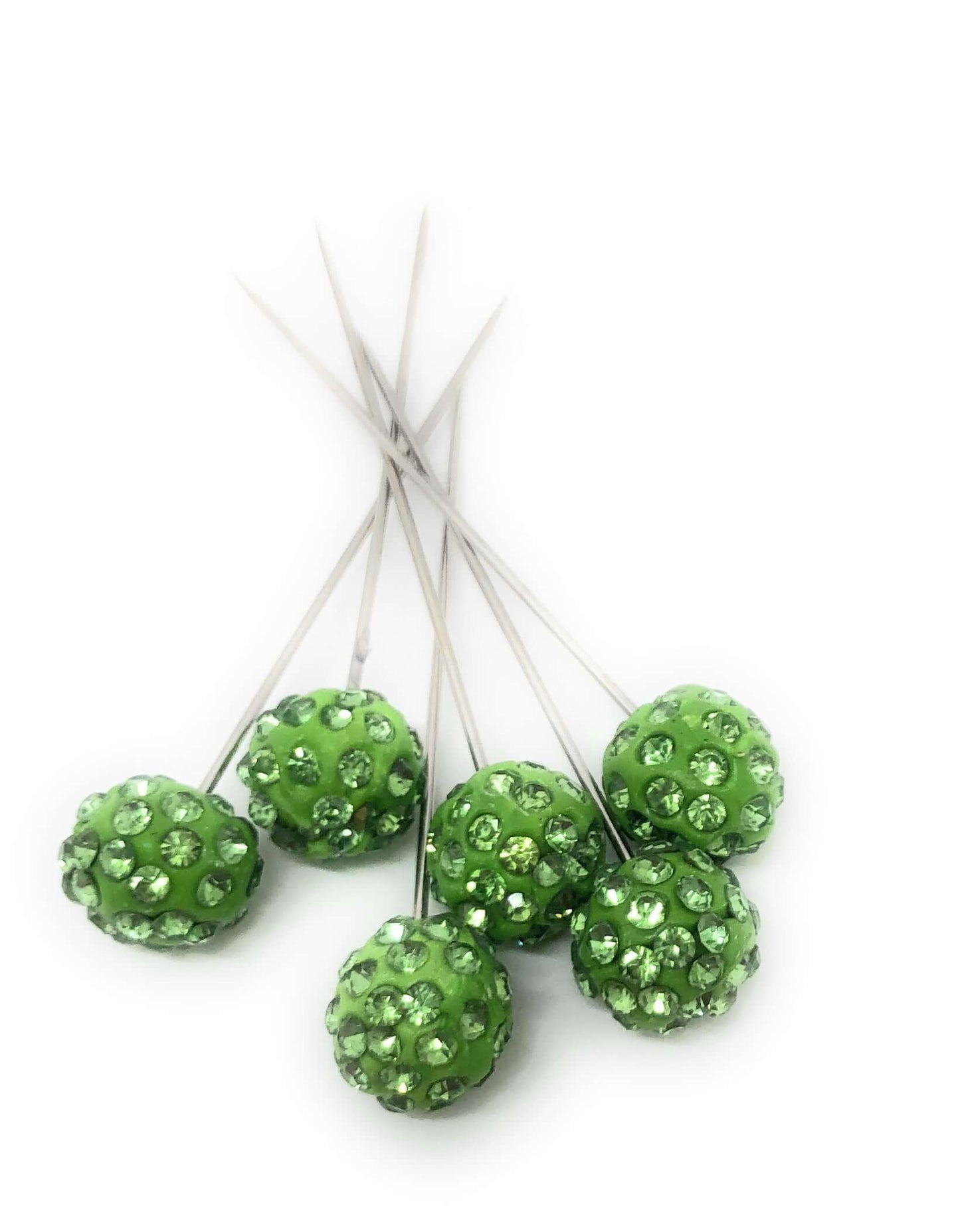 Elegant Threads Style#, Long Crystal Ball Brooch Pin - 2 Pcs Set, Hijab Pins,Pins, $4.95