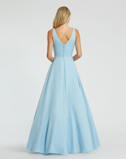 Classic Sleeveless A-Line Ballgown