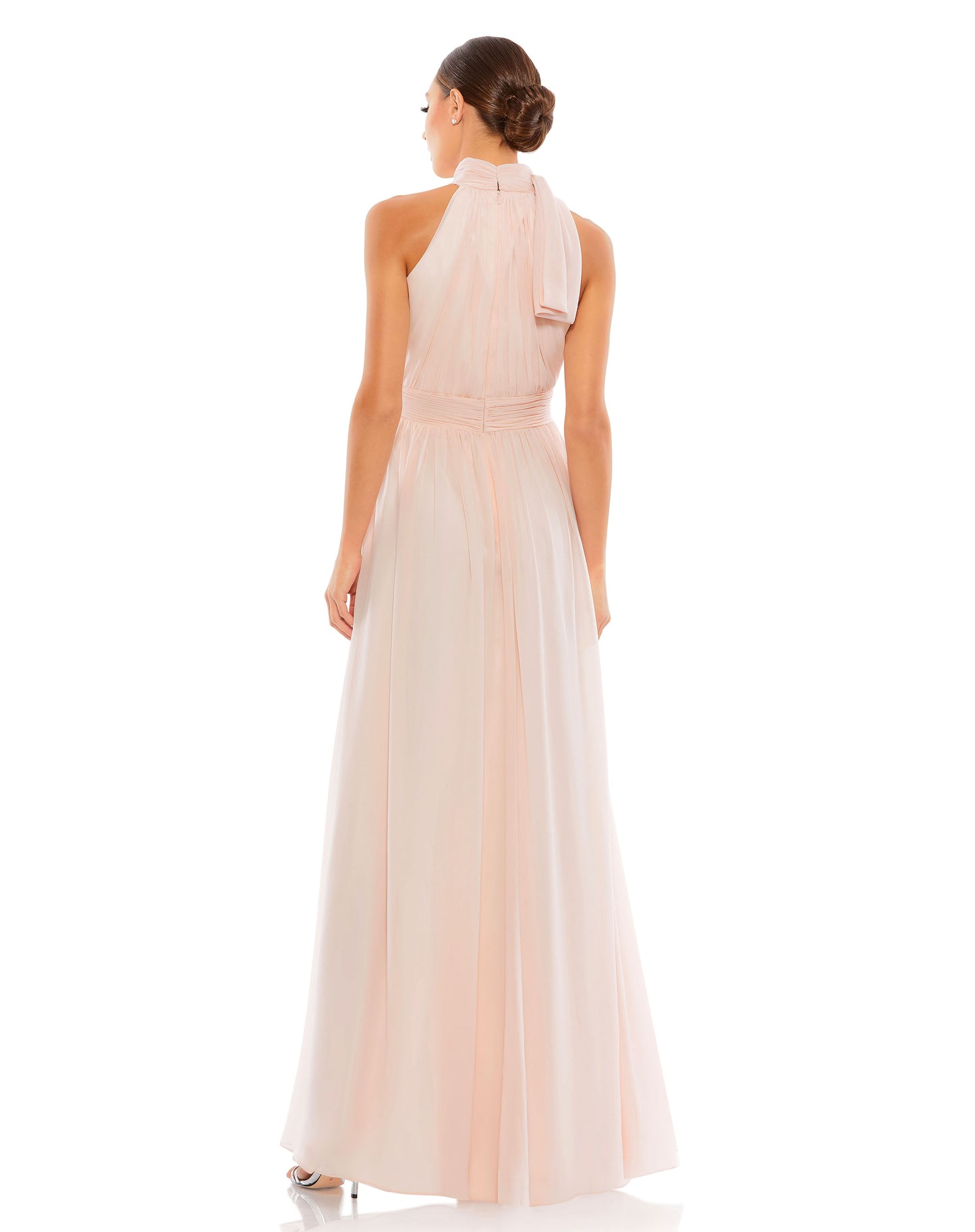 High Neck Chiffon Gown