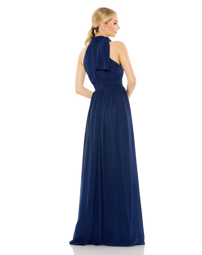 High Neck Chiffon Gown