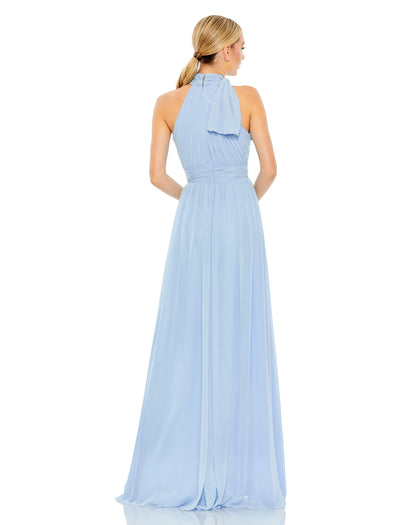 High Neck Chiffon Gown