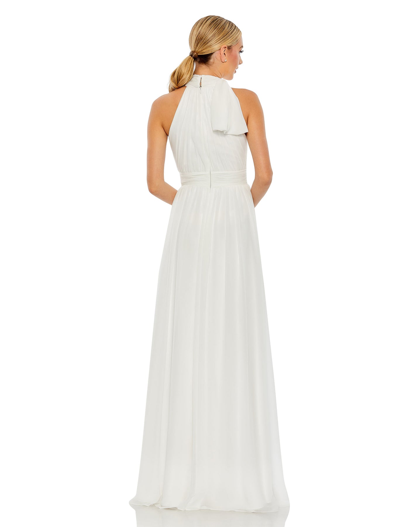 High Neck Chiffon Gown