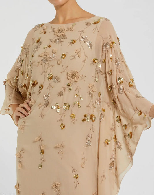 Embellished Trapeze Dress