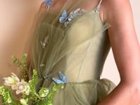 Dancing Butterflies Plisse Ball Gown