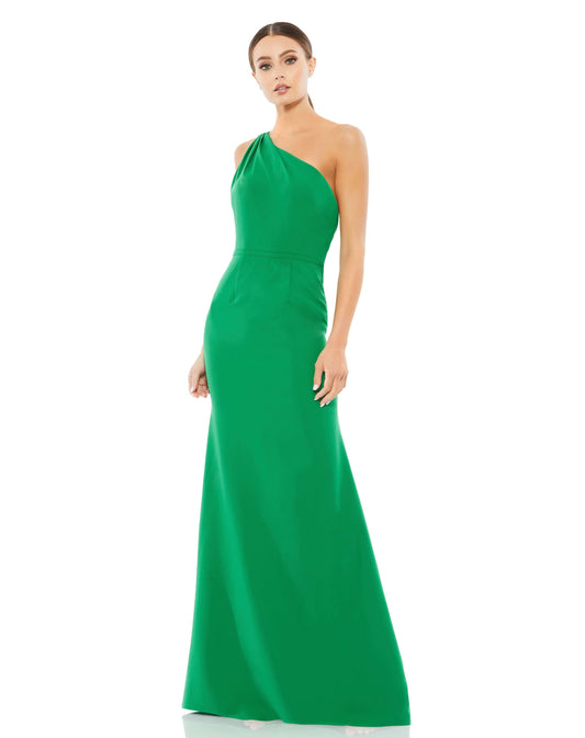 Mac Duggal Style#26266, One Shoulder Jersey Mermaid Gown, Fit and Flare,Floor Length,One Shoulder,Open Back, $495.00