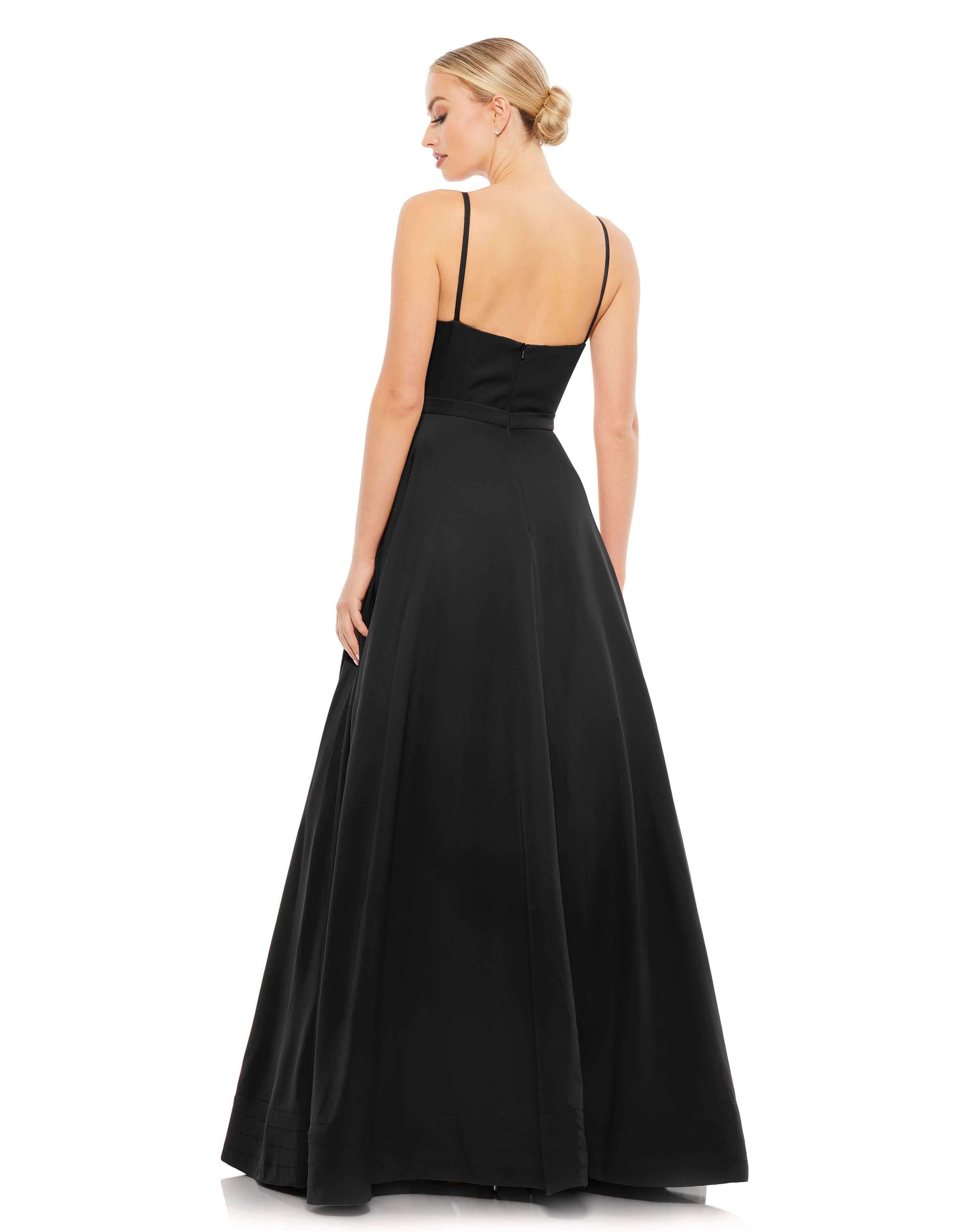 Mac Duggal Style#48855, Classic A-Line V-Neck Ballgown, A line,Ball Gown,Floor Length,Open Back,sleeveless,V-Neck, $620.00