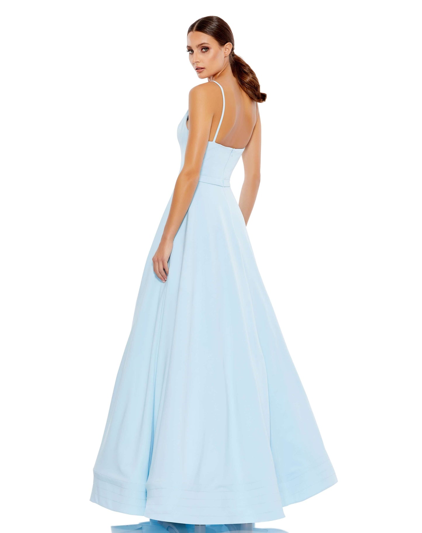 Mac Duggal Style#48855, Classic A-Line V-Neck Ballgown, A line,Ball Gown,Floor Length,Open Back,sleeveless,V-Neck, $620.00