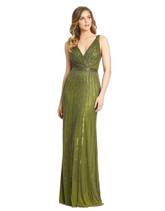 Plunging Surplice Gown