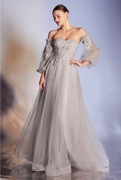 Corset Strapless Ball Gown